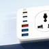 10 راهی برق الدینو 3 عدد USB و 3 عدد تایپ سی مدل SC10610-C